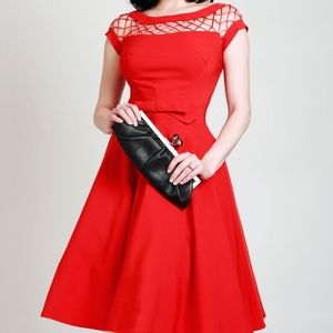 Tatyana Alika Red Retro Circle Dress